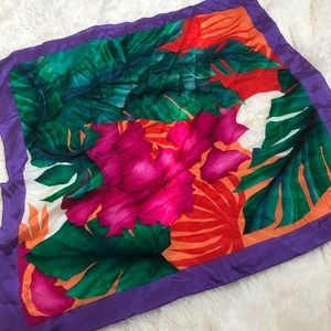 Oscar de la renta  silk scarf